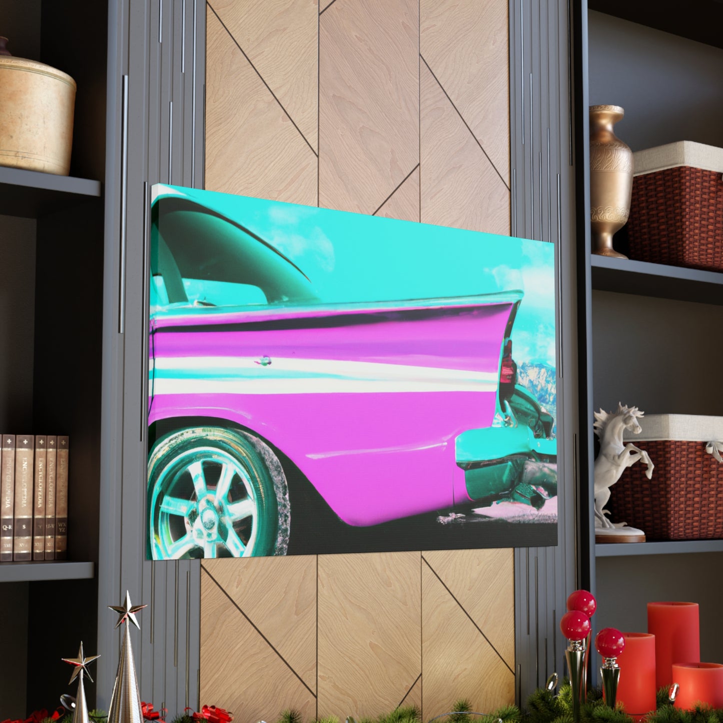 "Classic Speedway" - Automobile Canvas