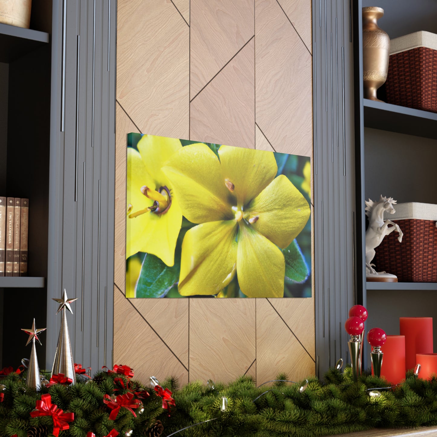 "Garden Wreath" - Canvas - Floral