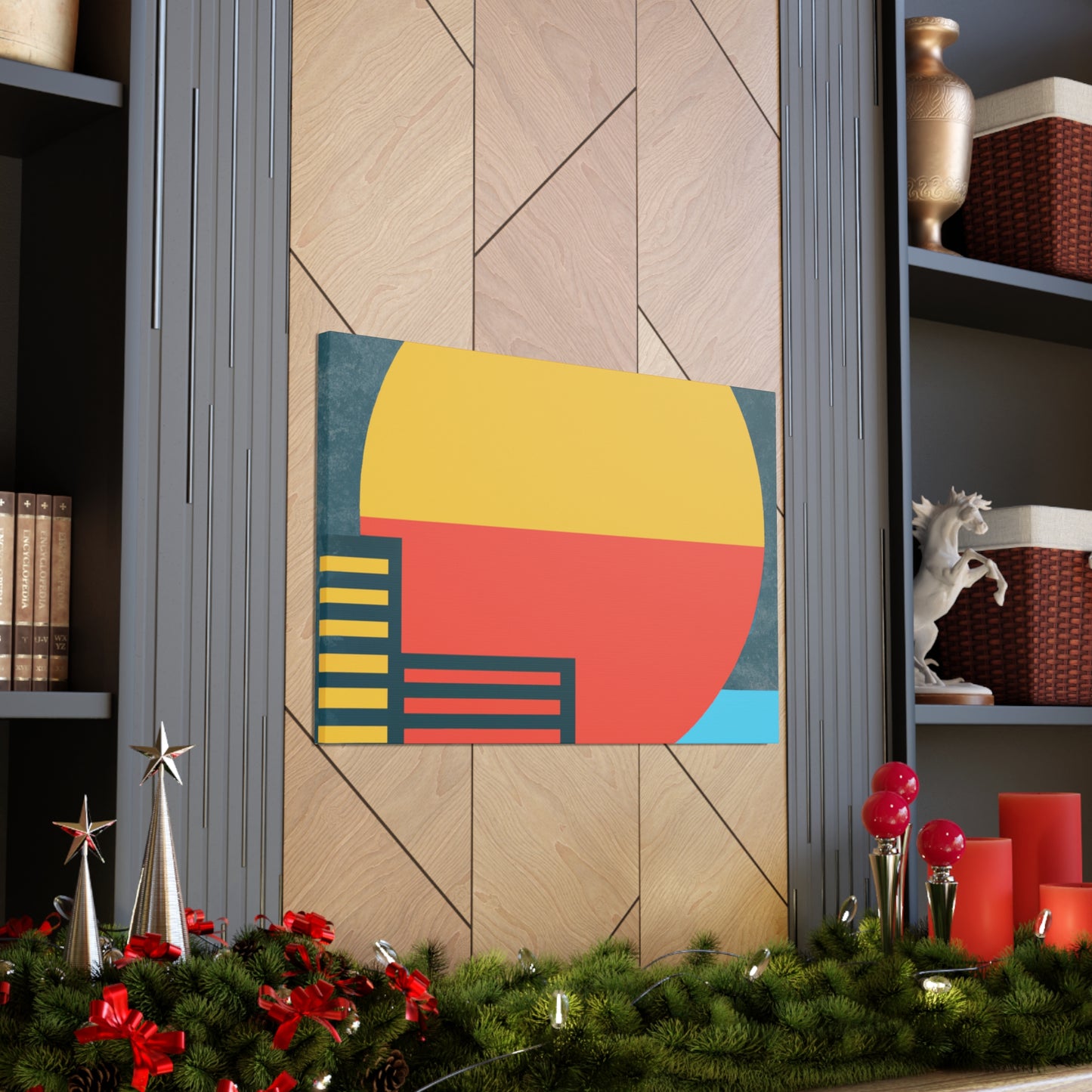 Sun Down- Midcentury Canvas