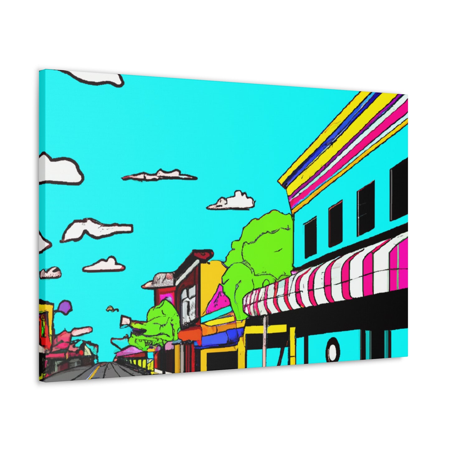 Car Hop Boulevard - Pop Art Canvas