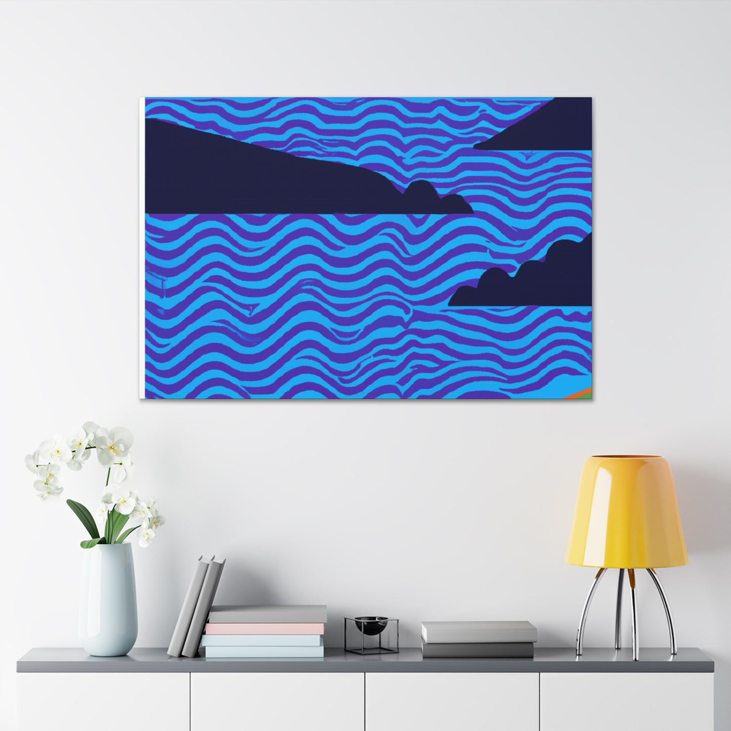 Flammaclawed Lion - Midcentury Canvas