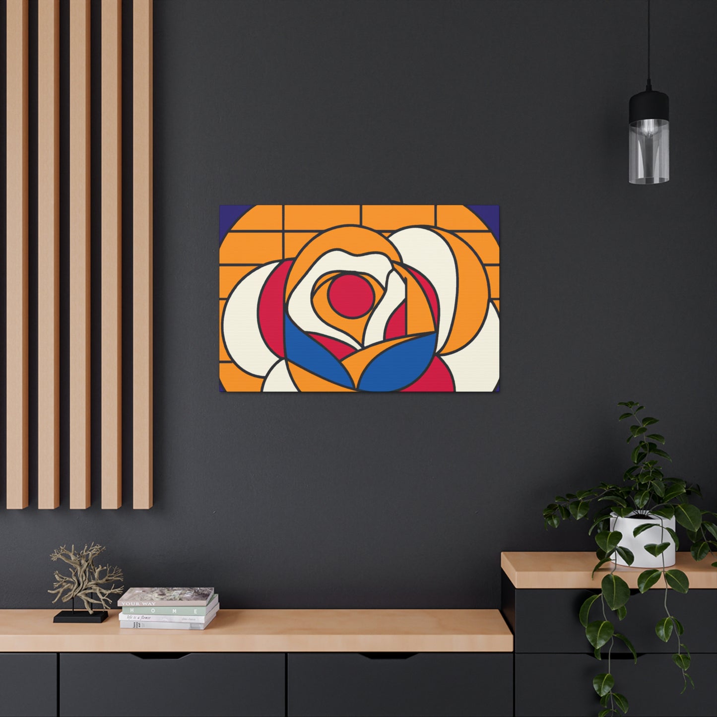 Poppy- Midcentury Canvas