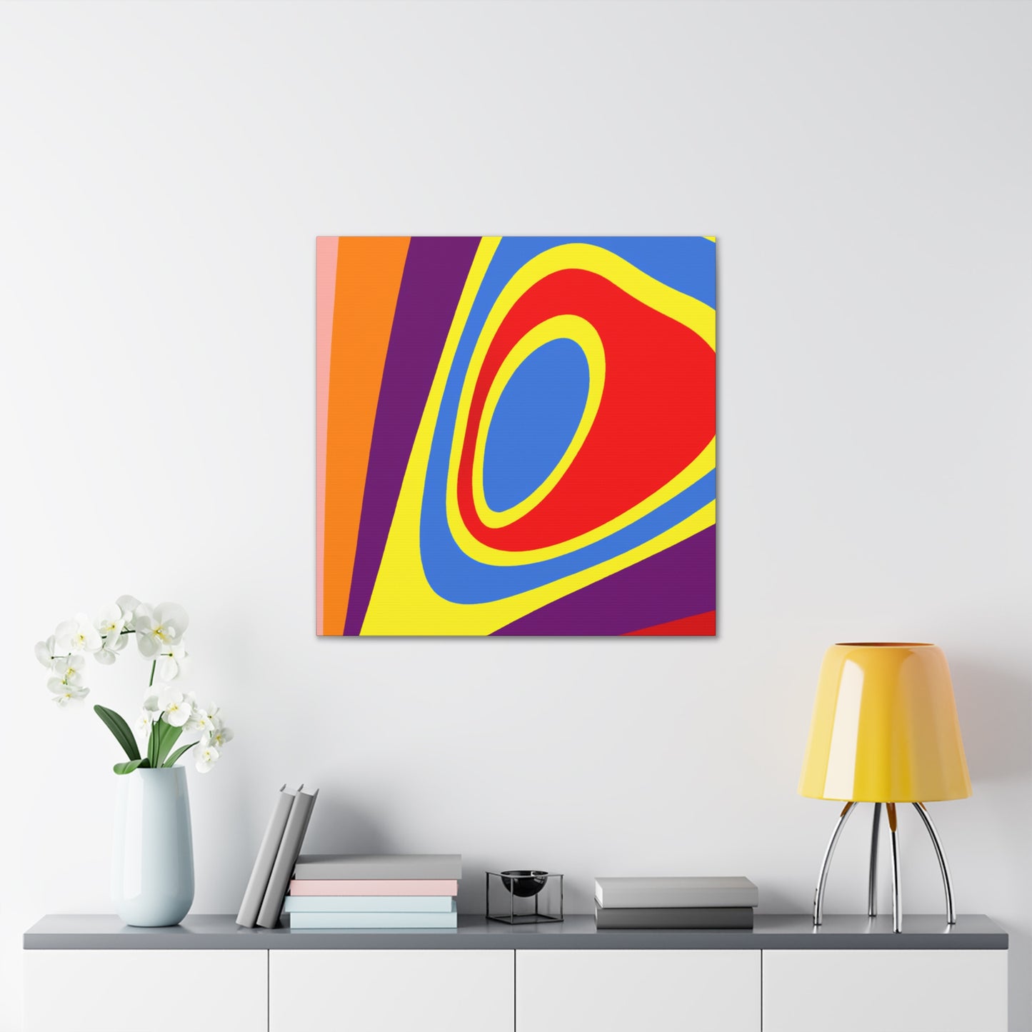 Aqua Sunray - Abstract - Canvas