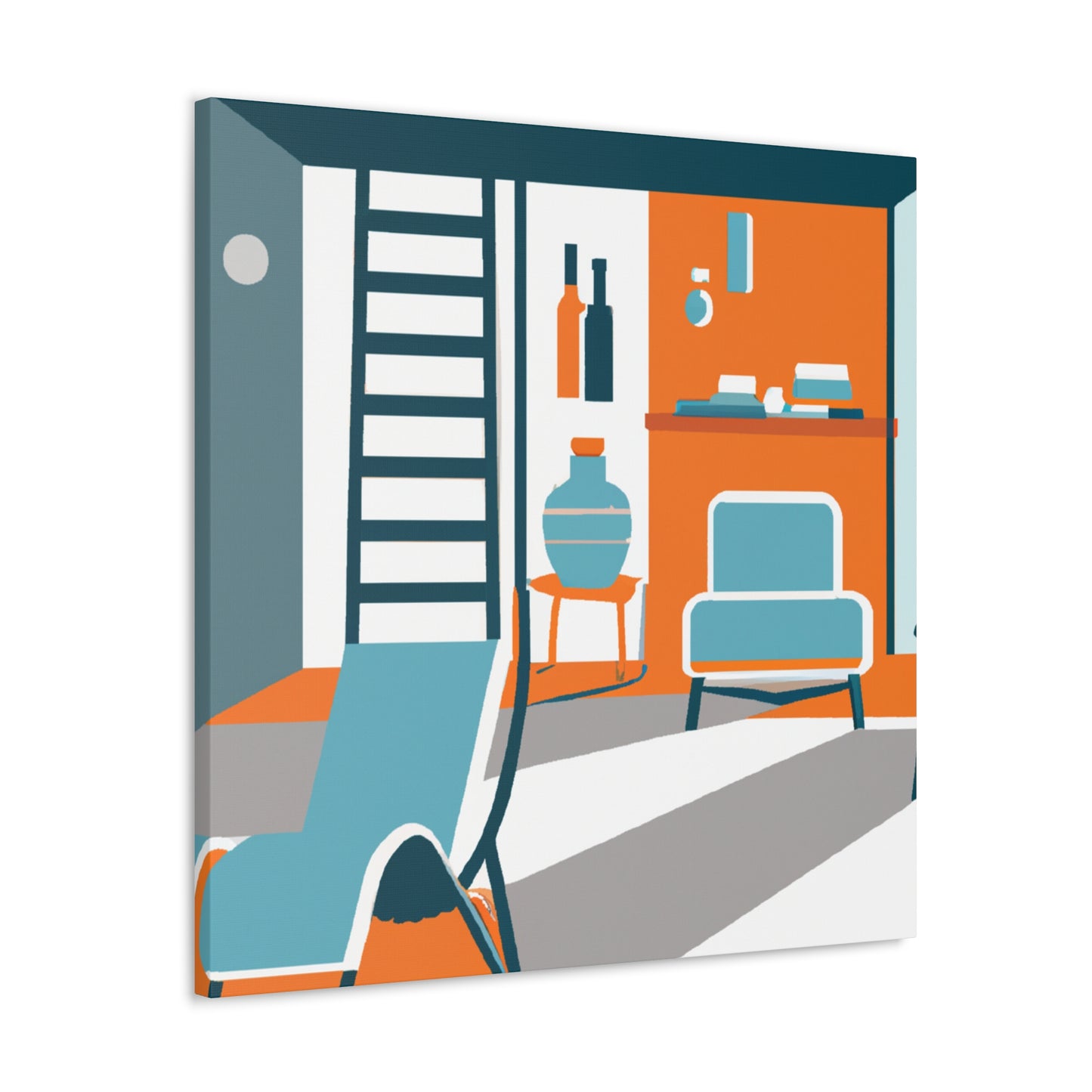 "Atomic Journey - Midcentury" - Canvas