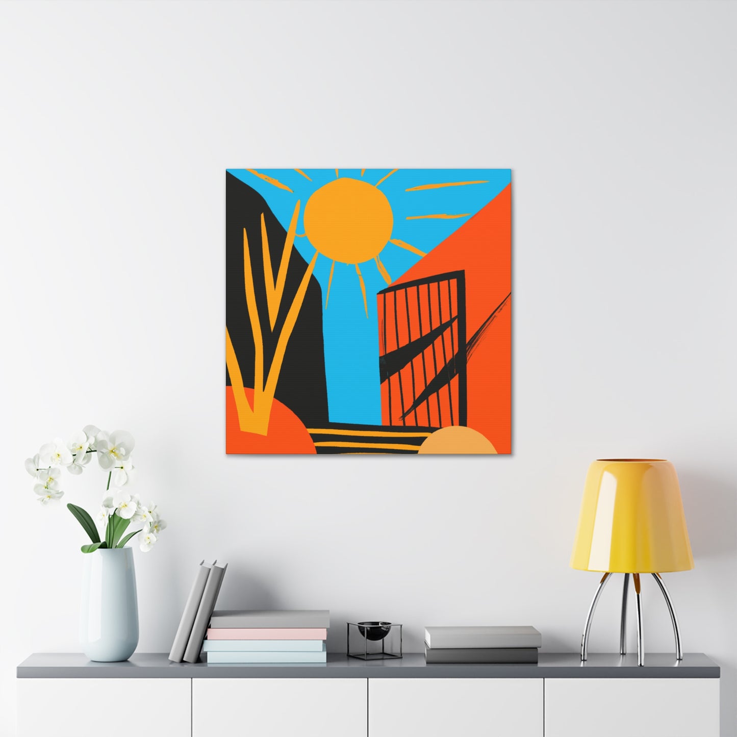 Rusty Reflection- Midcentury - Canvas