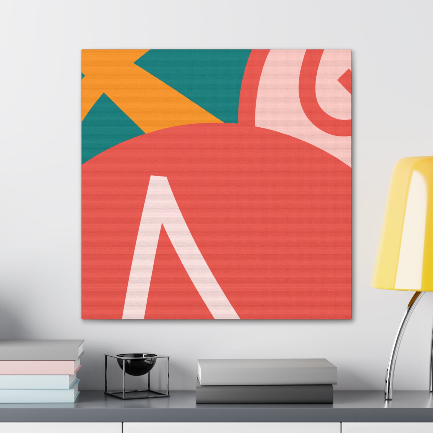 Celestial Bloom - Midcentury - Canvas