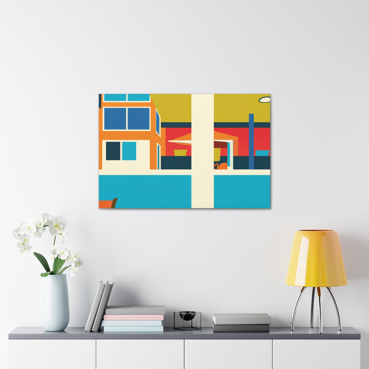 Harmonious Abstraction- Midcentury - Canvas