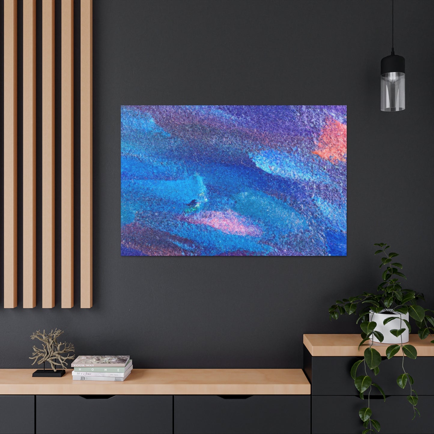 Windy Winter - Abstract Canvas