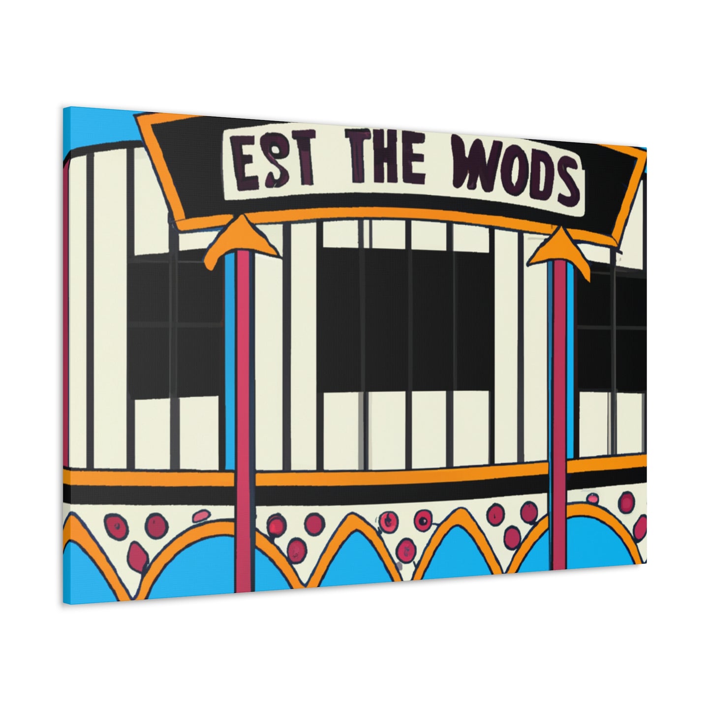 Route 50 Record Shop. - Canvas Pop Art