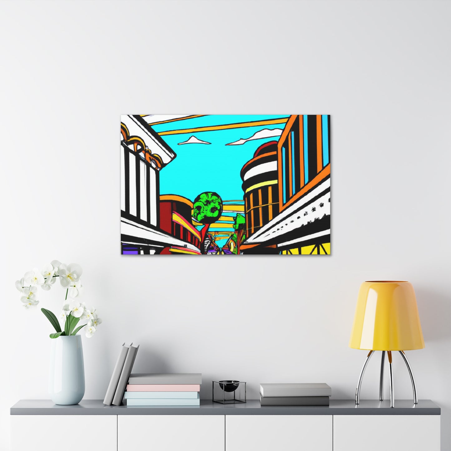 Radio Alley. - Architectural Canvas Pop Art