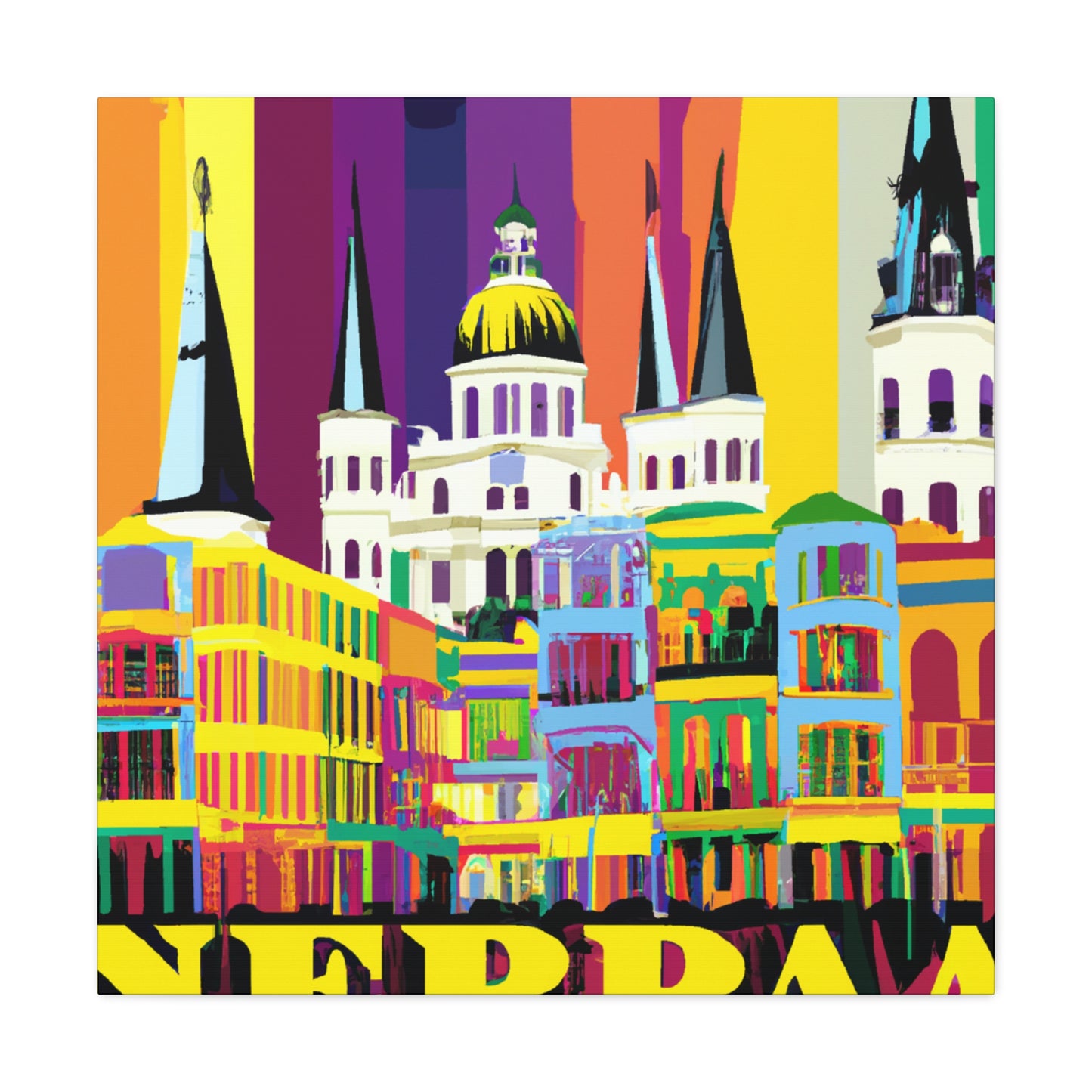 Voodoo Ville - New Orleans - Canvas