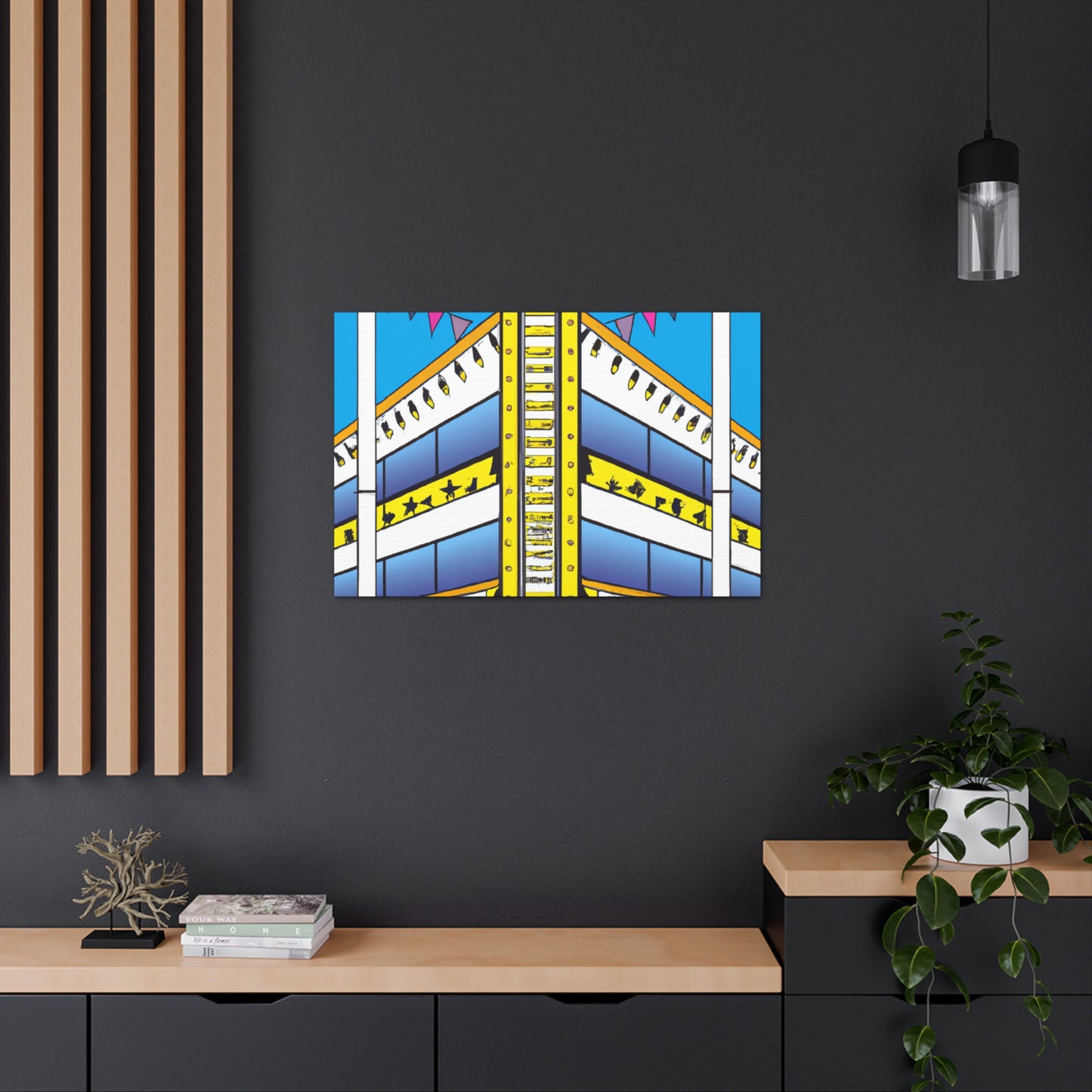 The Dizzy Disc Jockey Shack - Canvas - Pop Art