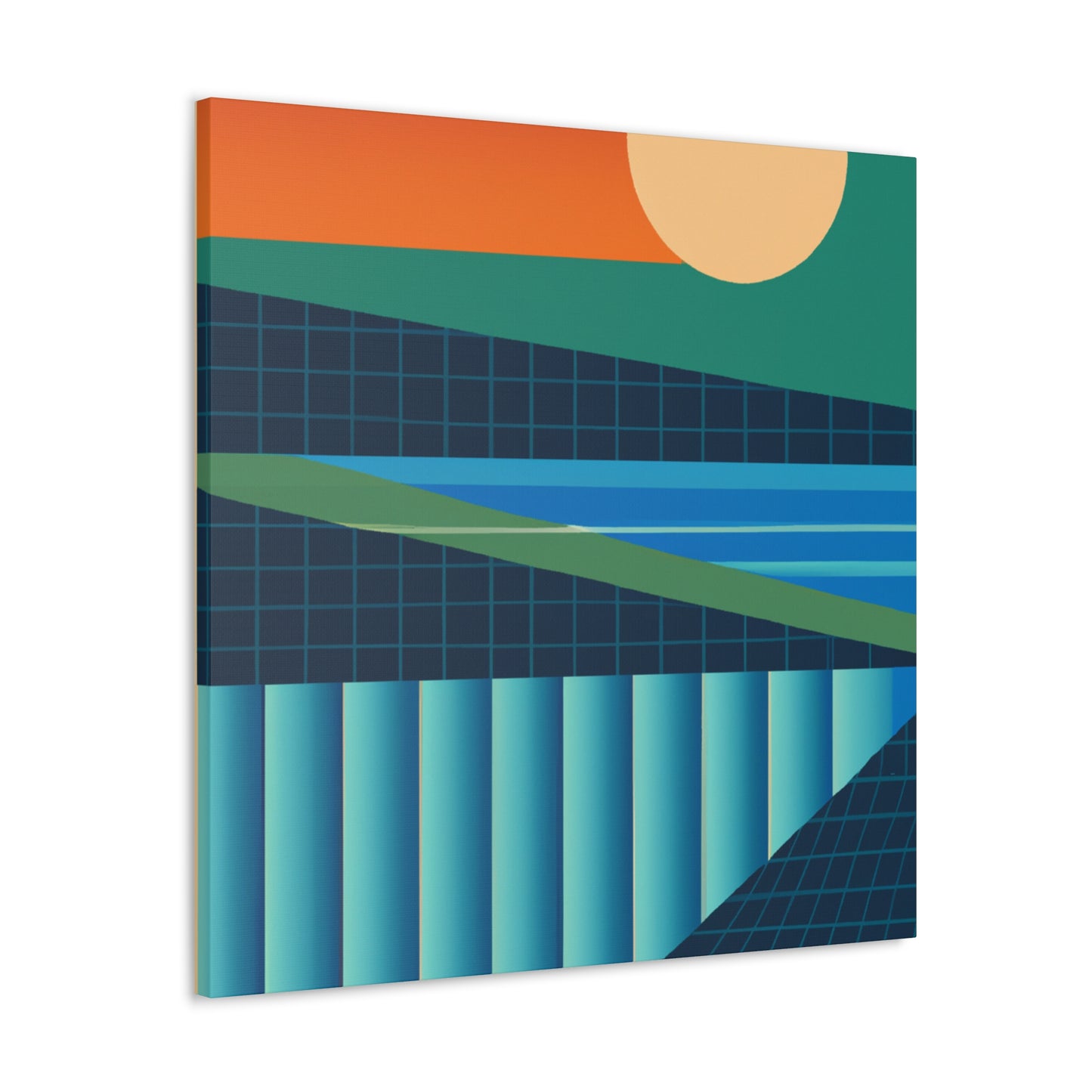 Streamy Pangolin. - Midcentury Canvas
