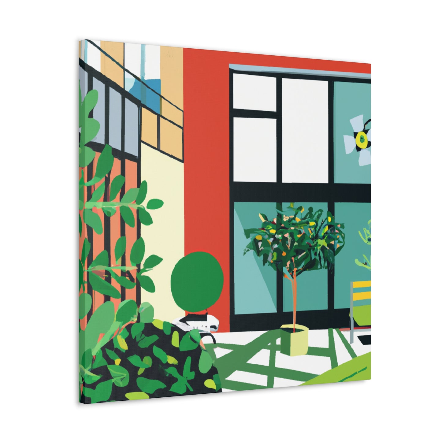 "Eco-Colorful- Midcentury" - Canvas