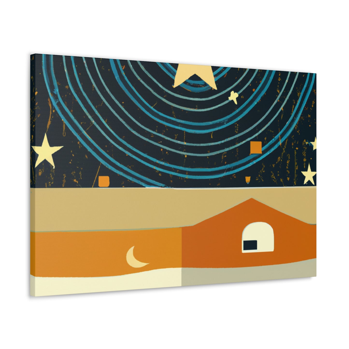 Splash of Sunshine - Midcentury - Canvas