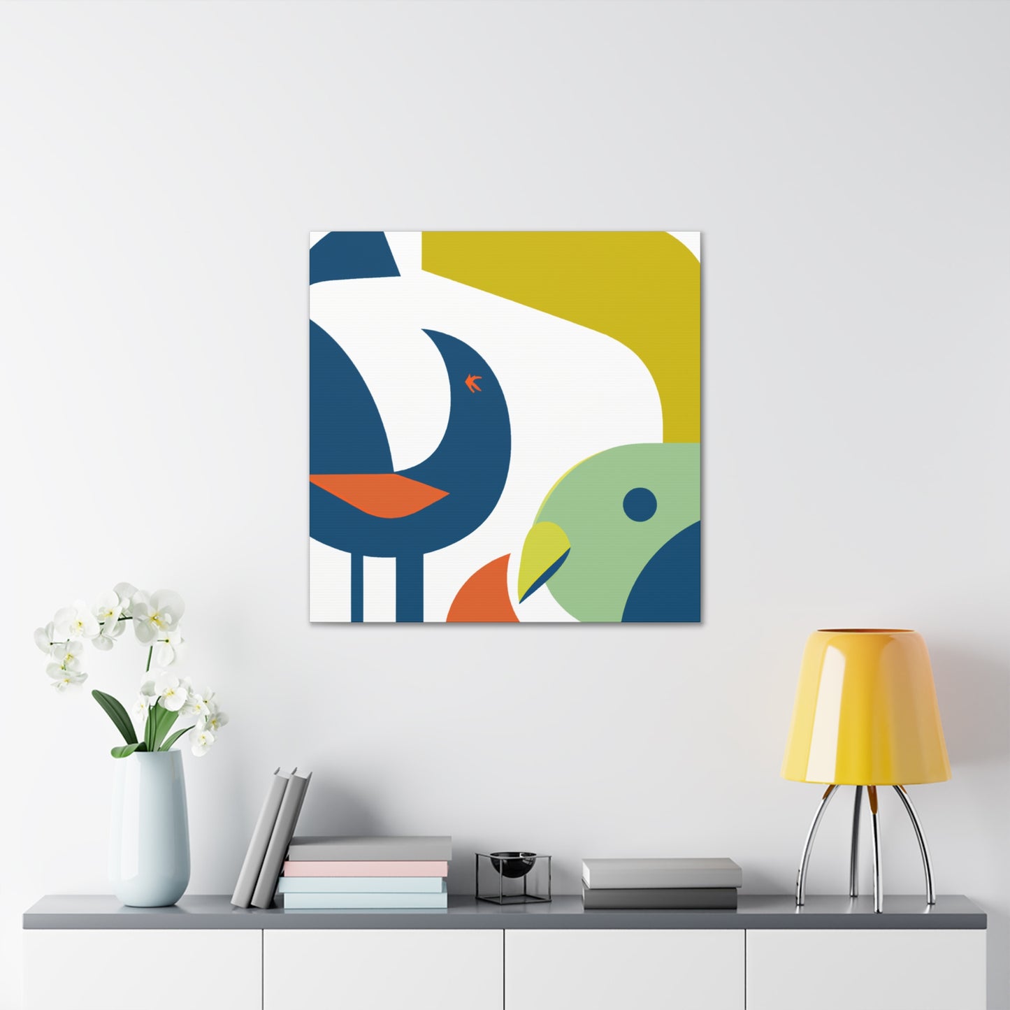 "Chaotic Harmony - Midcentury" - Canvas