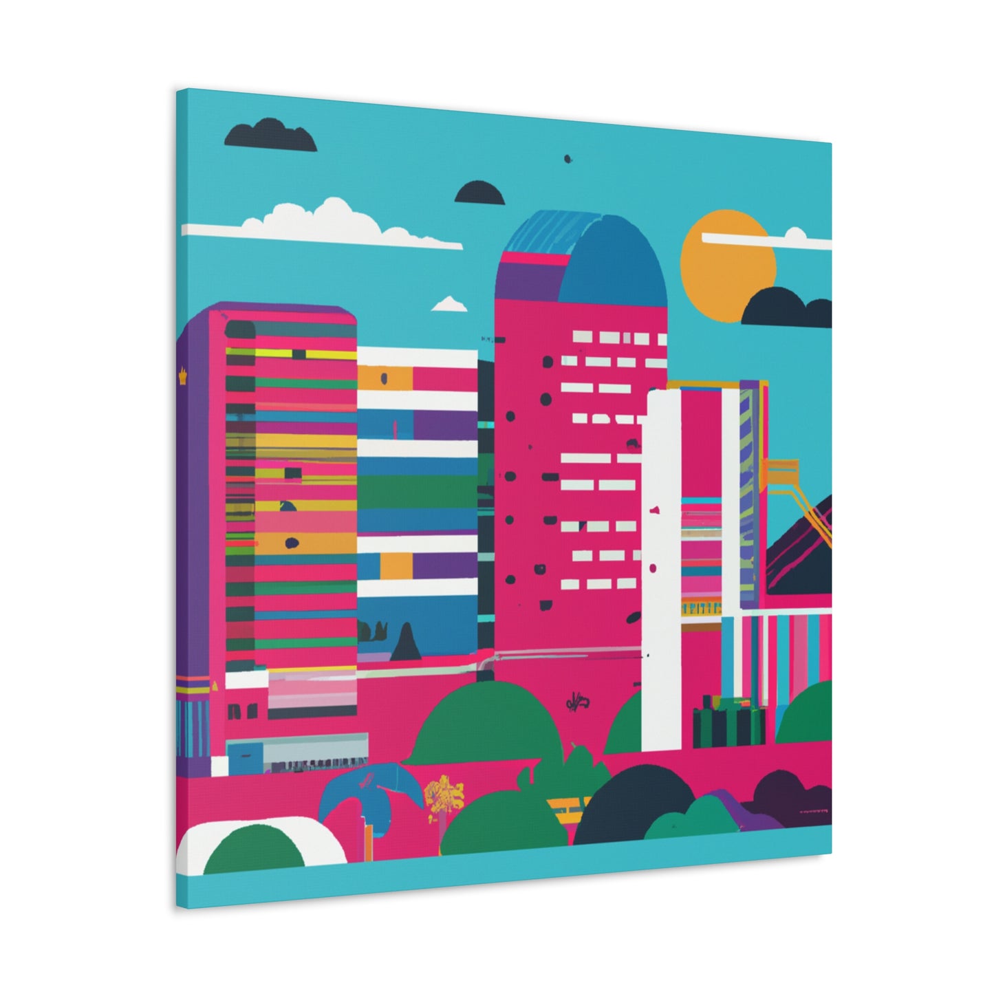 Arriba South America - Canvas