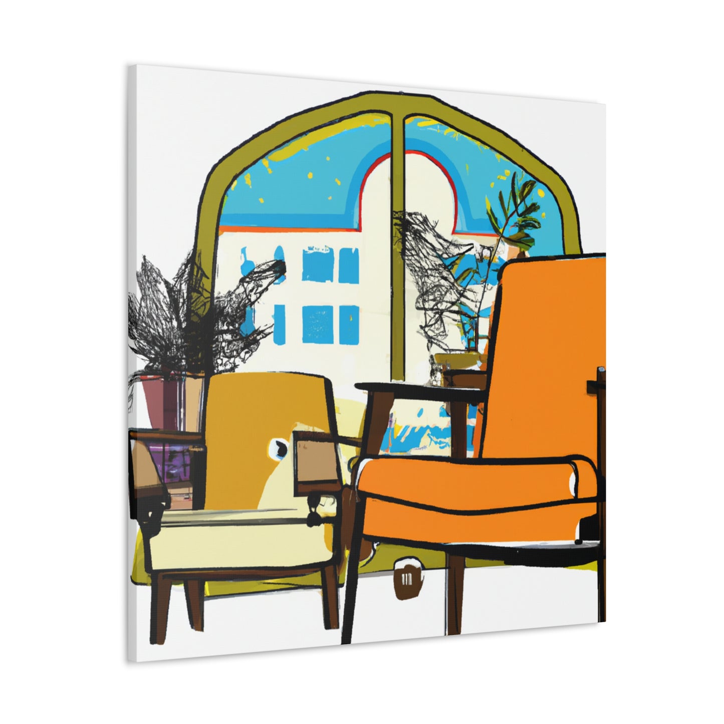 Zen Collage - Midcentury - Canvas