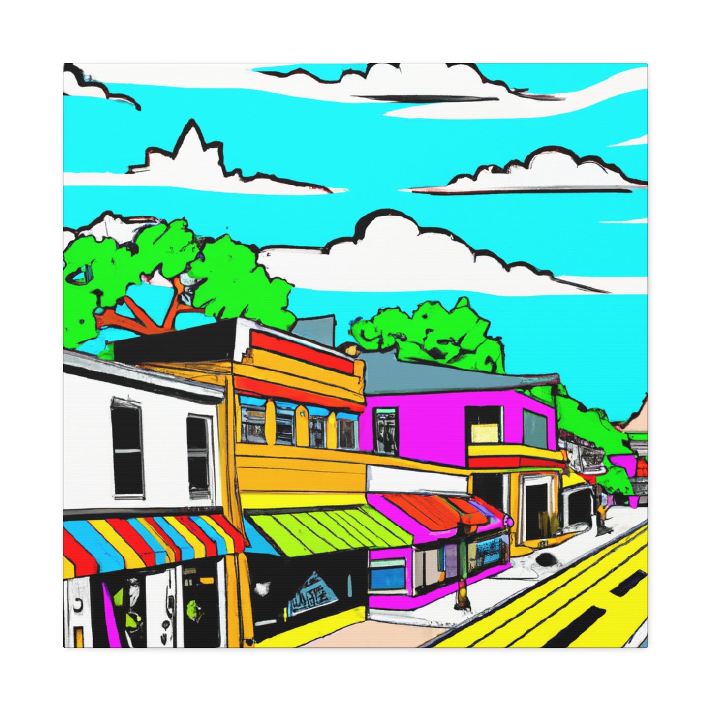 Specialville Avenue - Architectural Canvas Pop Art