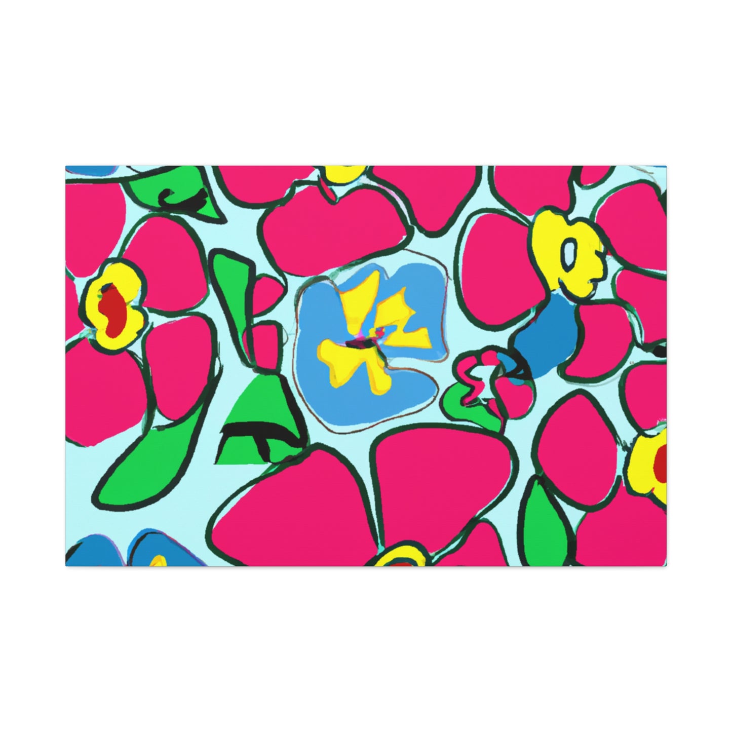 Rainbowdance - Floral - Canvas