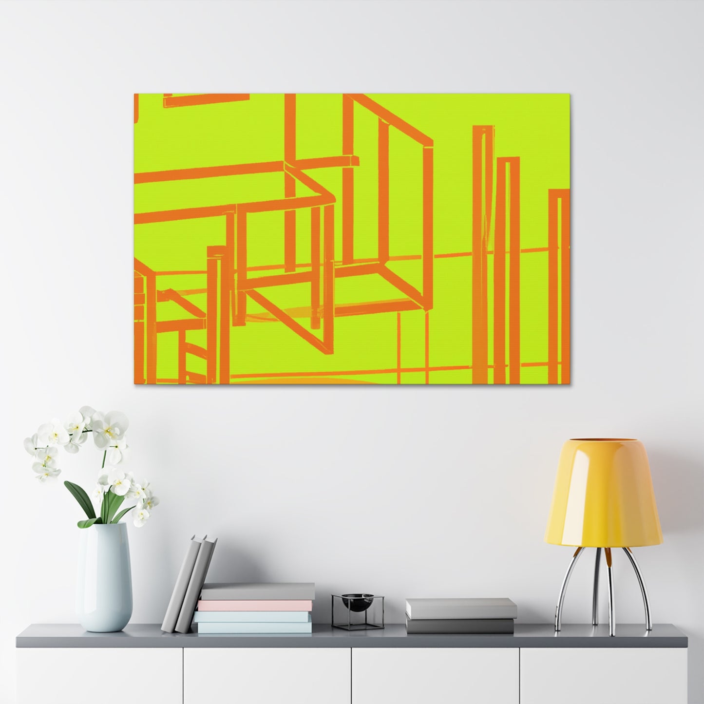 Neon Structure - Canvas - Architectural