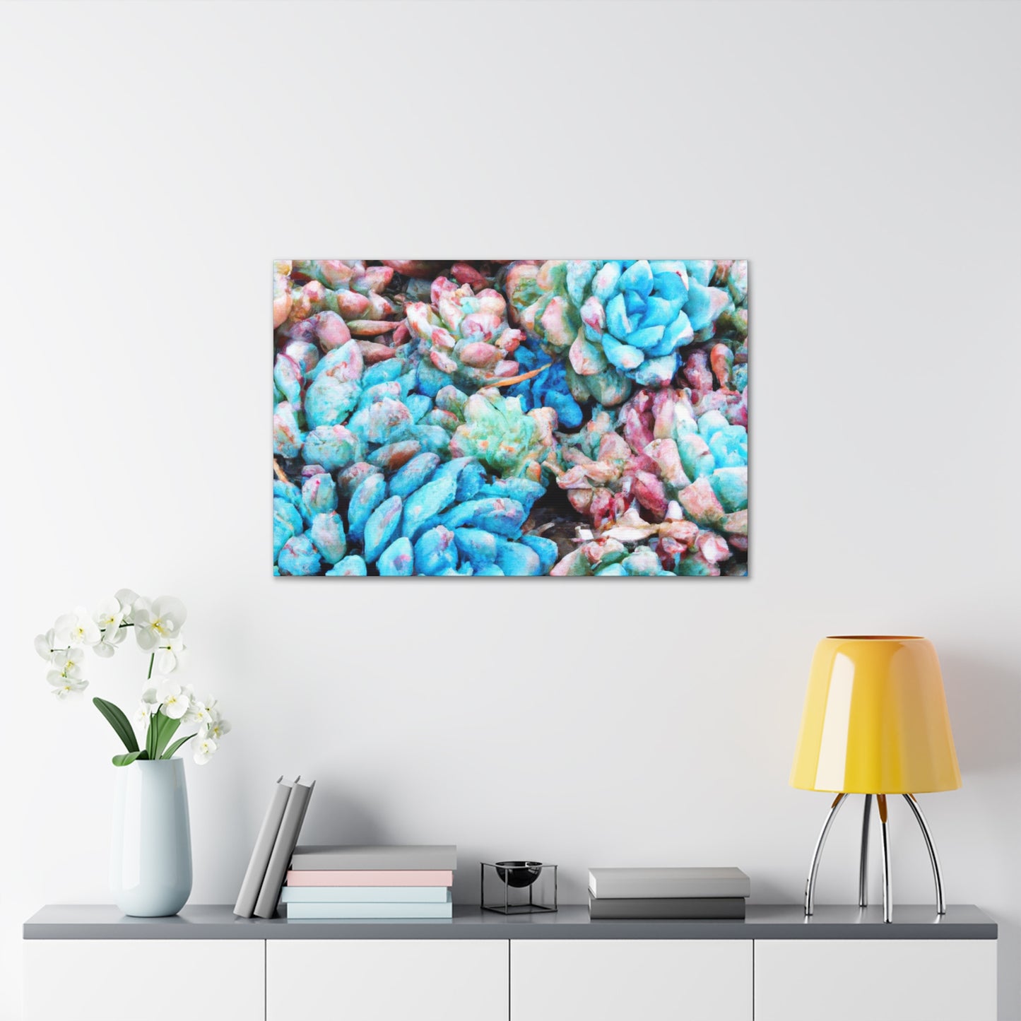 "Blooming Haven" - Canvas - Succulent