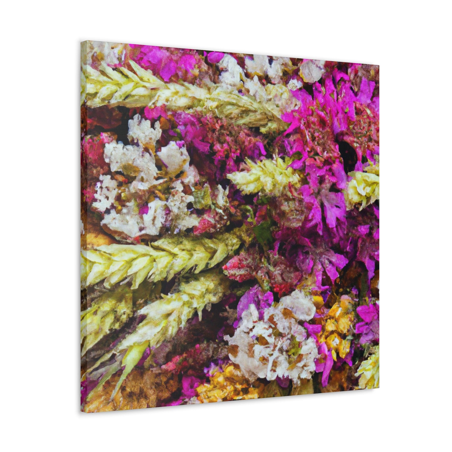 Flower Bed Fantasy. - Canvas - Floral