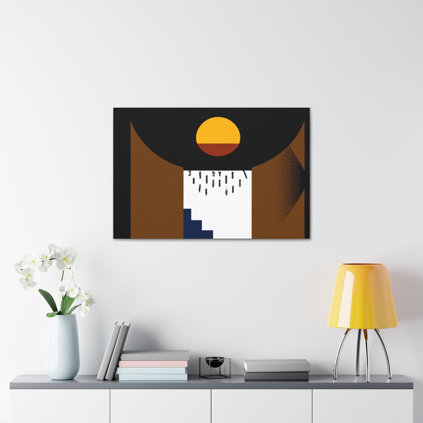 Reflecting Lane- Midcentury - Canvas