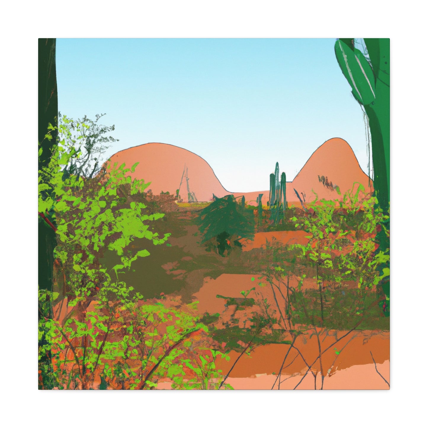 Sandy Oasis - Landscape - Canvas