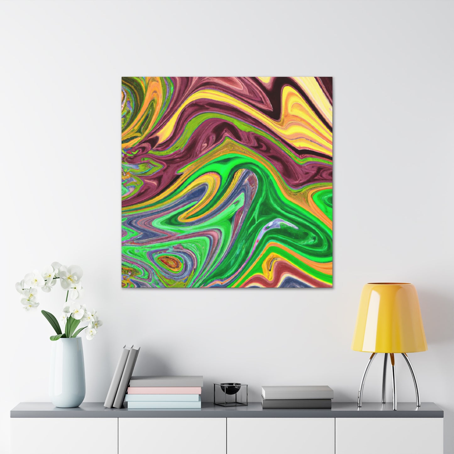 Aqua Lustre - Abstract - Canvas