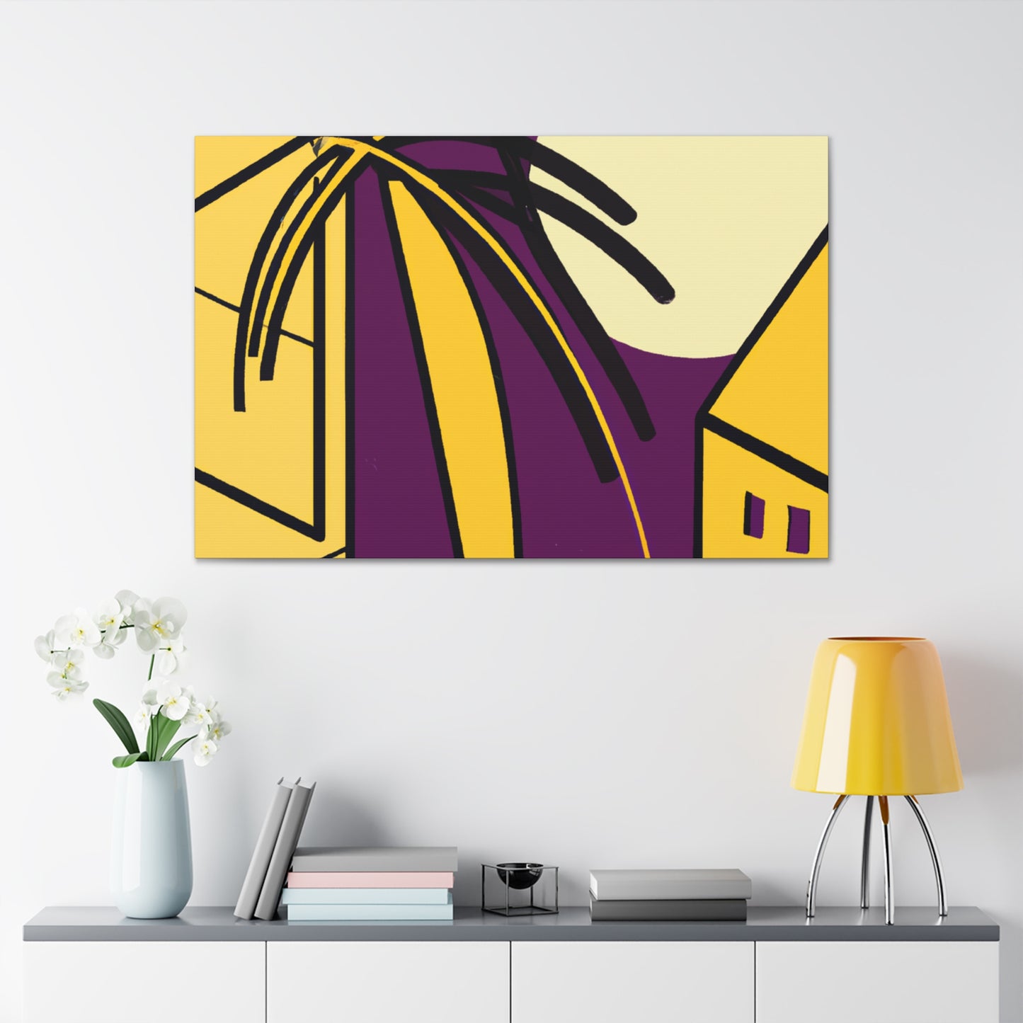 Mellow Mirage - Midcentury - Canvas