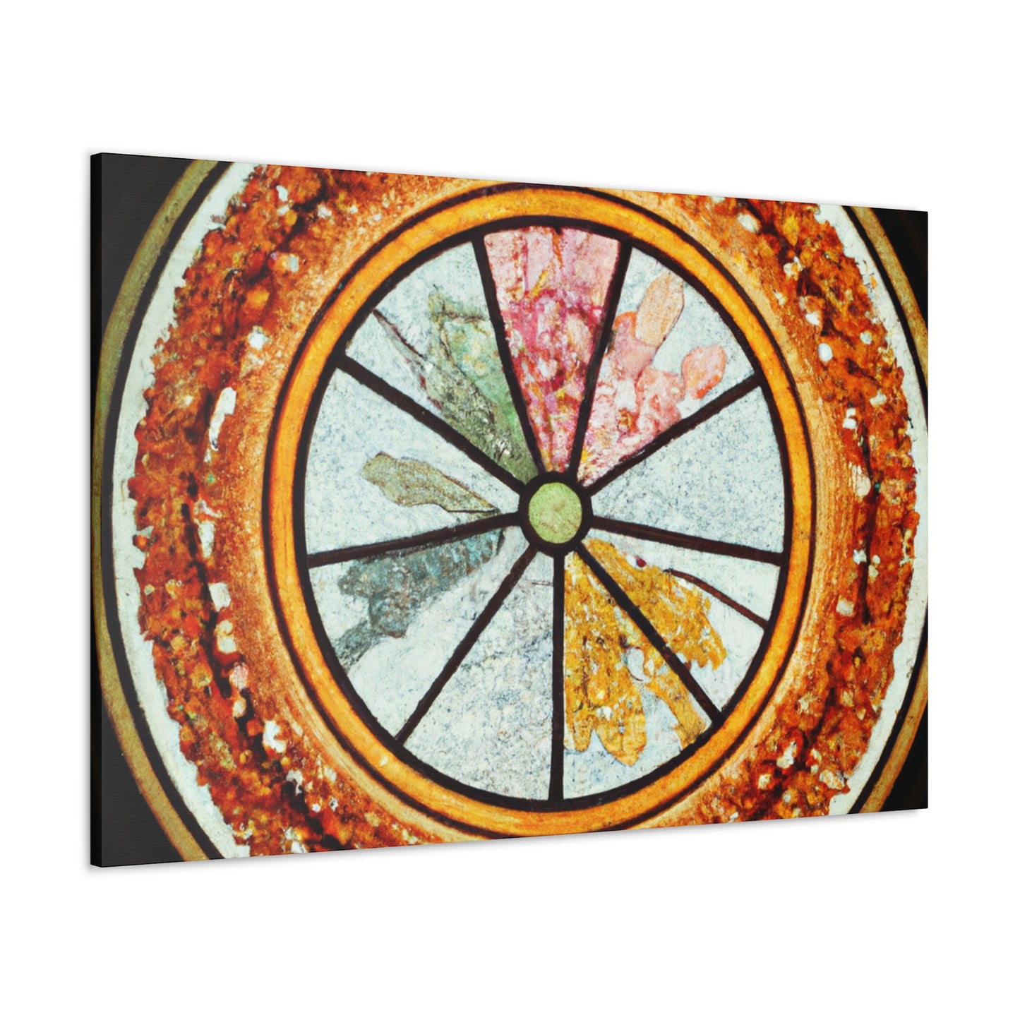 "Playful Pizza" - Glass Canvas