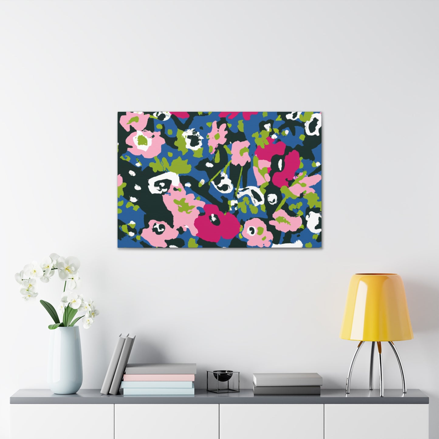 The Floral Frenzy: a game in which players race to collect the most colorful and fragrant flowers in a garden and arrange them in a beautiful bouquet. The player who collects the most flowers and arranges them most creatively wins the game - Canvas