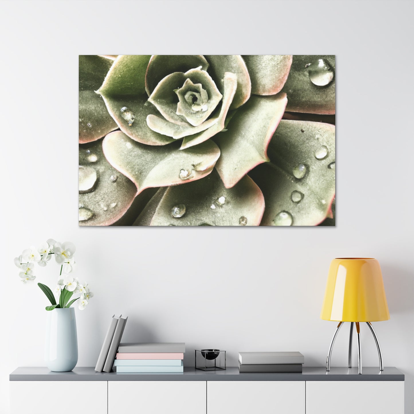 Neutral Close Up - Canvas - Succulent
