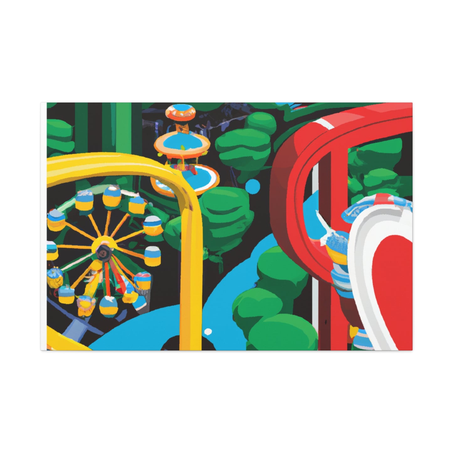 Sunburst Haven - Landscape - Amusement - Canvas