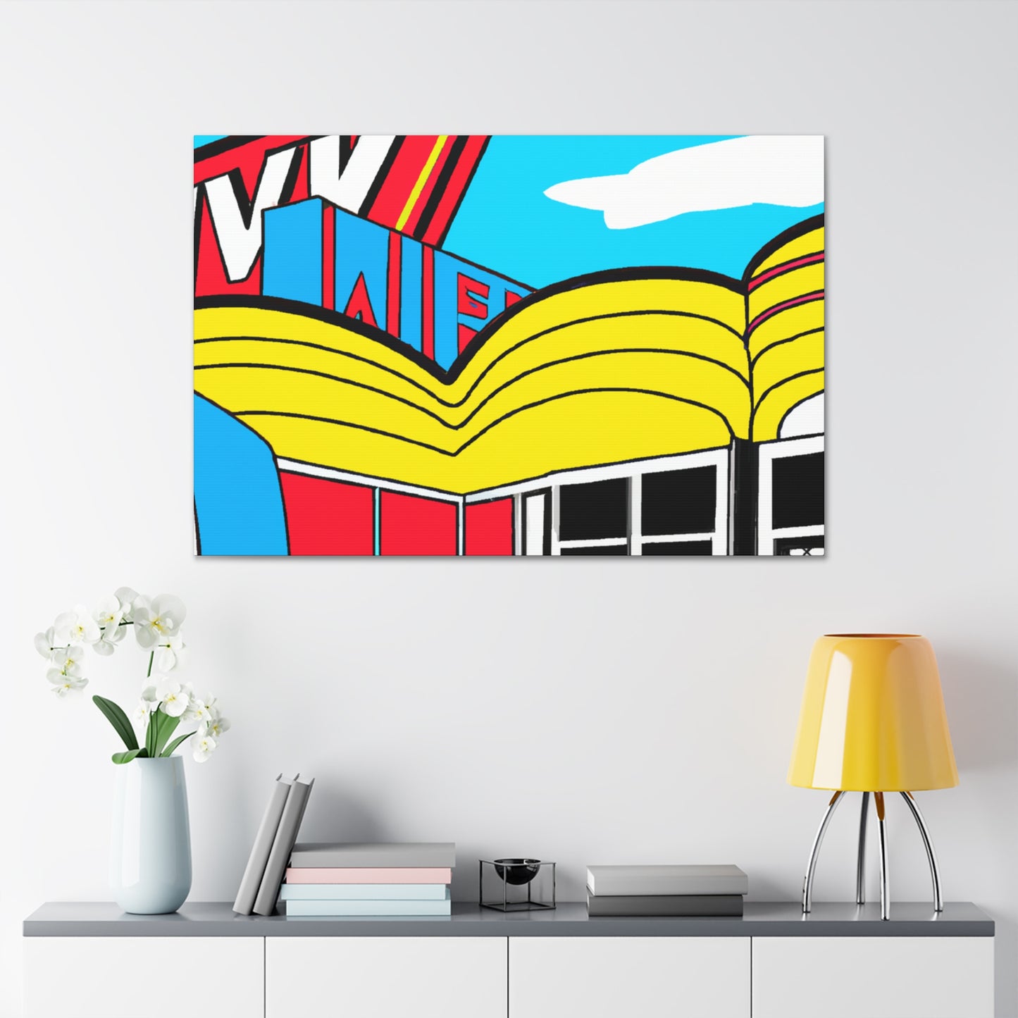 'Rockin' Red's Roller Rink' - Canvas - Pop Art