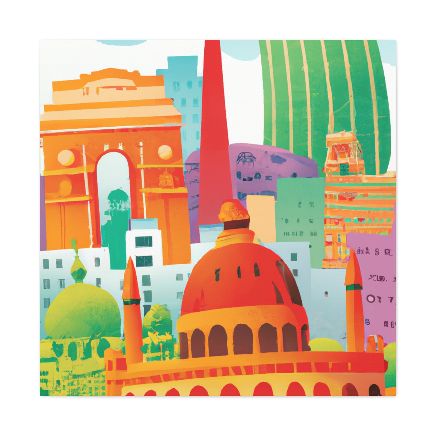Taj Mahal - Destination India - Canvas
