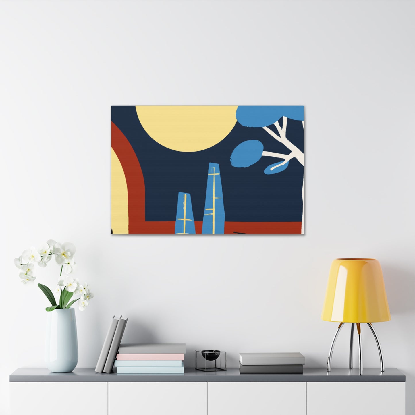 "Jubilee Sunrise - Midcentury" - Canvas