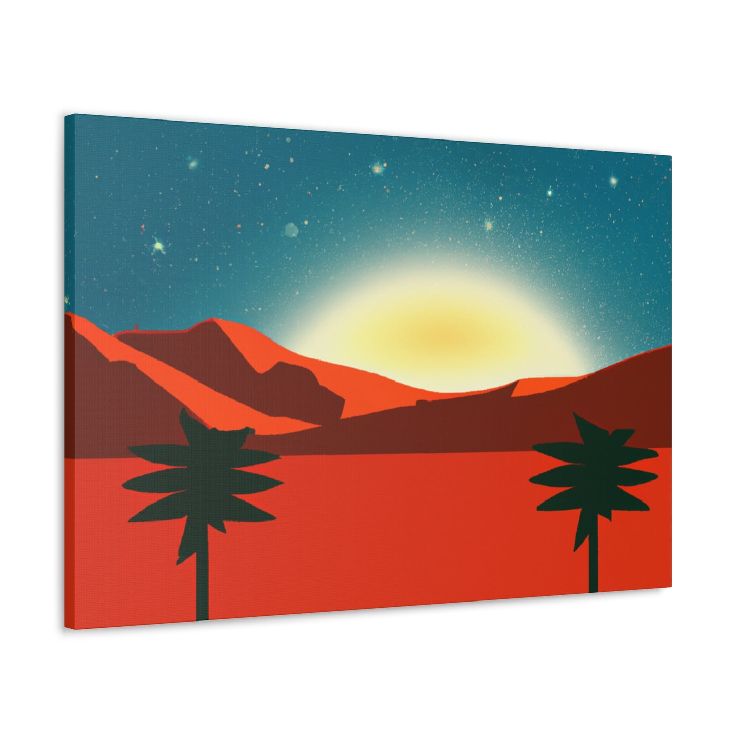 Vivid Hummingbird- Midcentury - Canvas