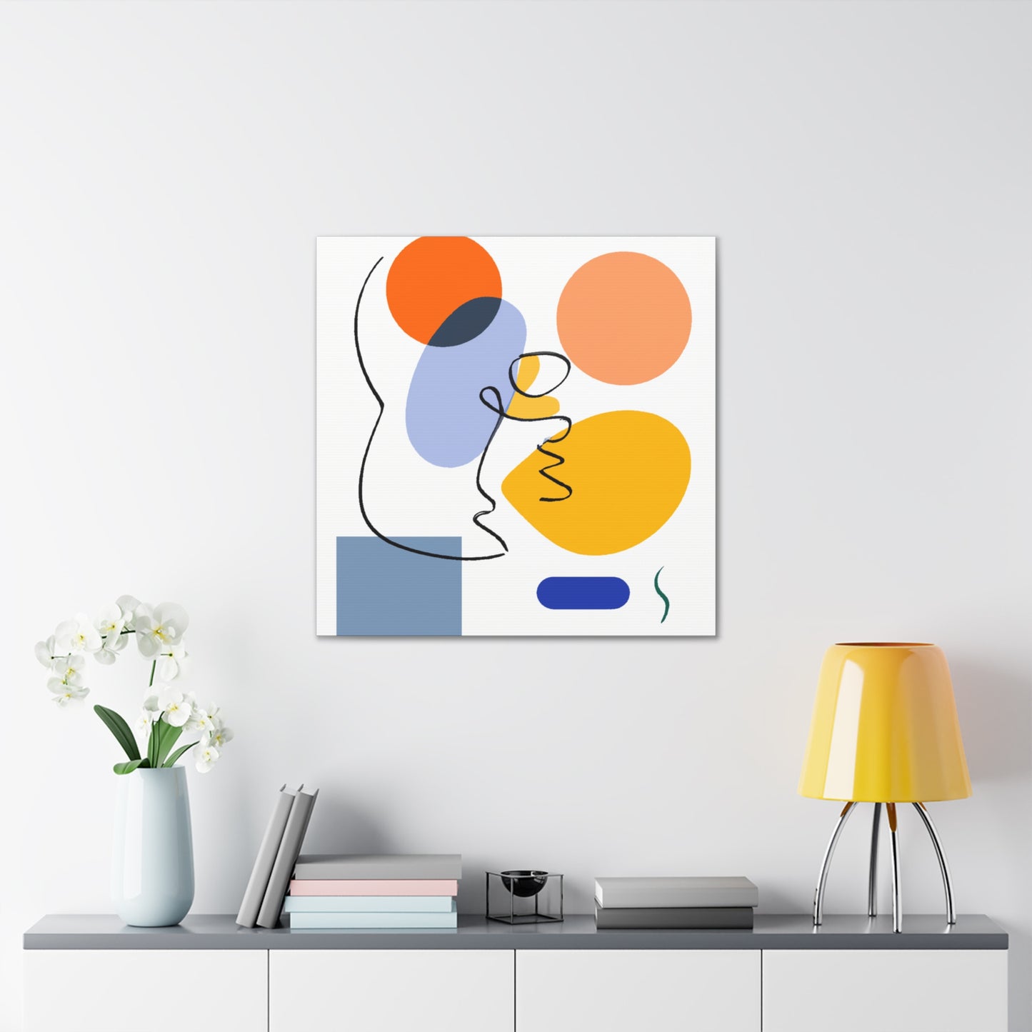 Monochrome Splashes - Minimalism - Canvas