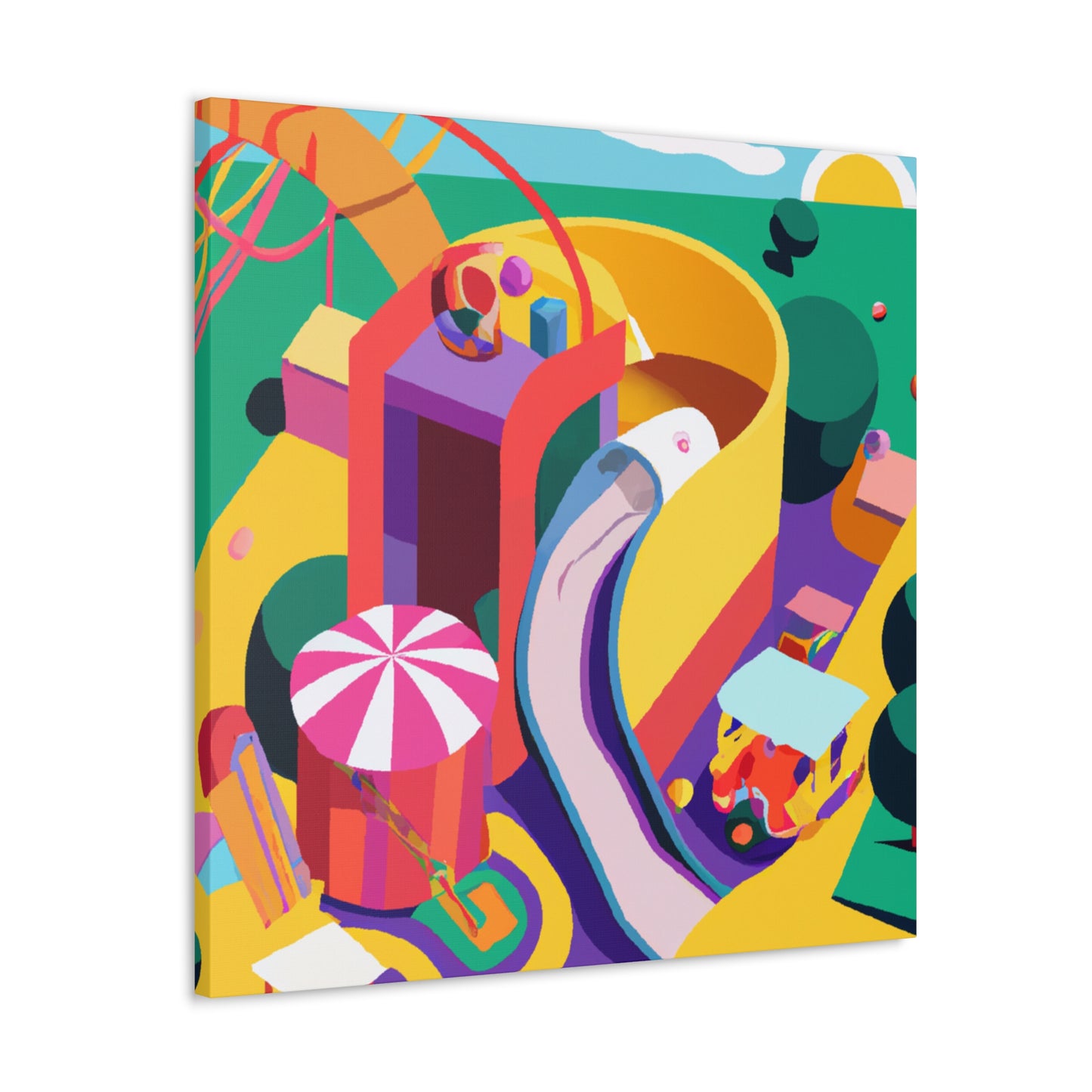 Cotton Candy Castle-Amusement - Canvas