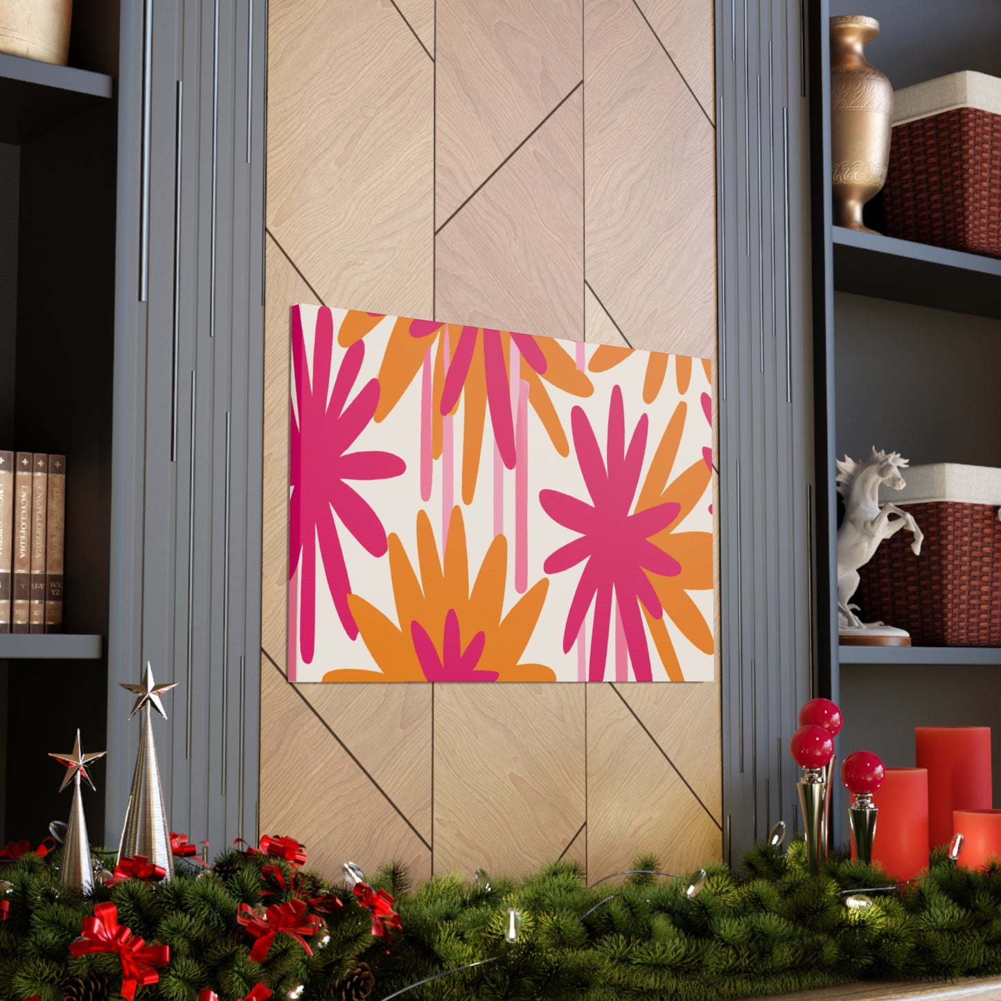 'The Wild Floral Dash' - Floral Canvas