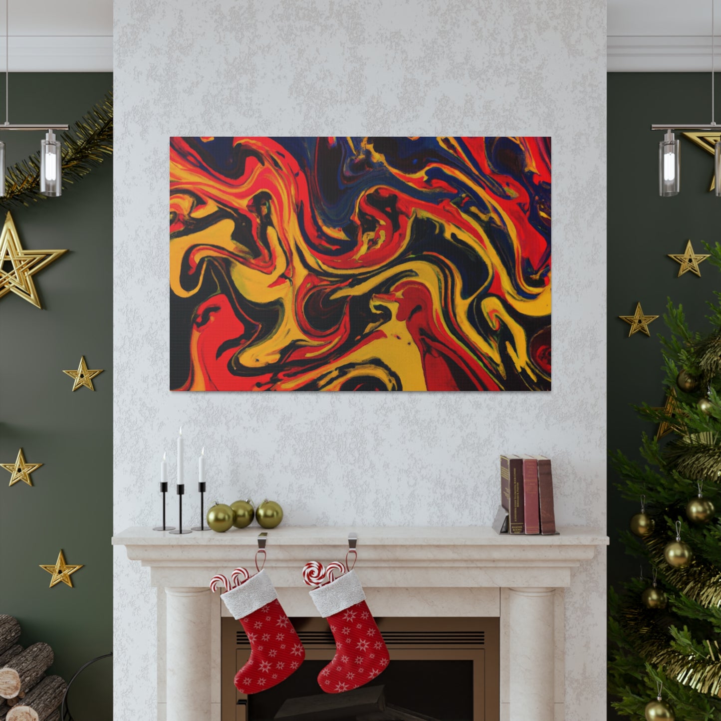 Burning Water- Canvas - Abstract