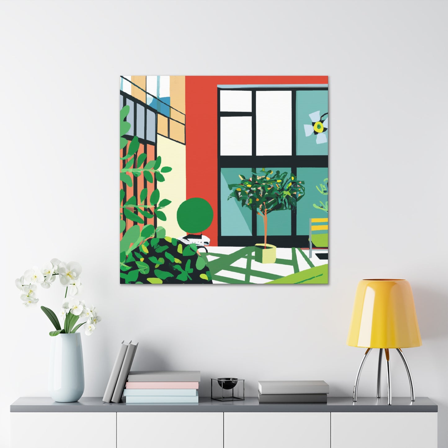 "Eco-Colorful- Midcentury" - Canvas