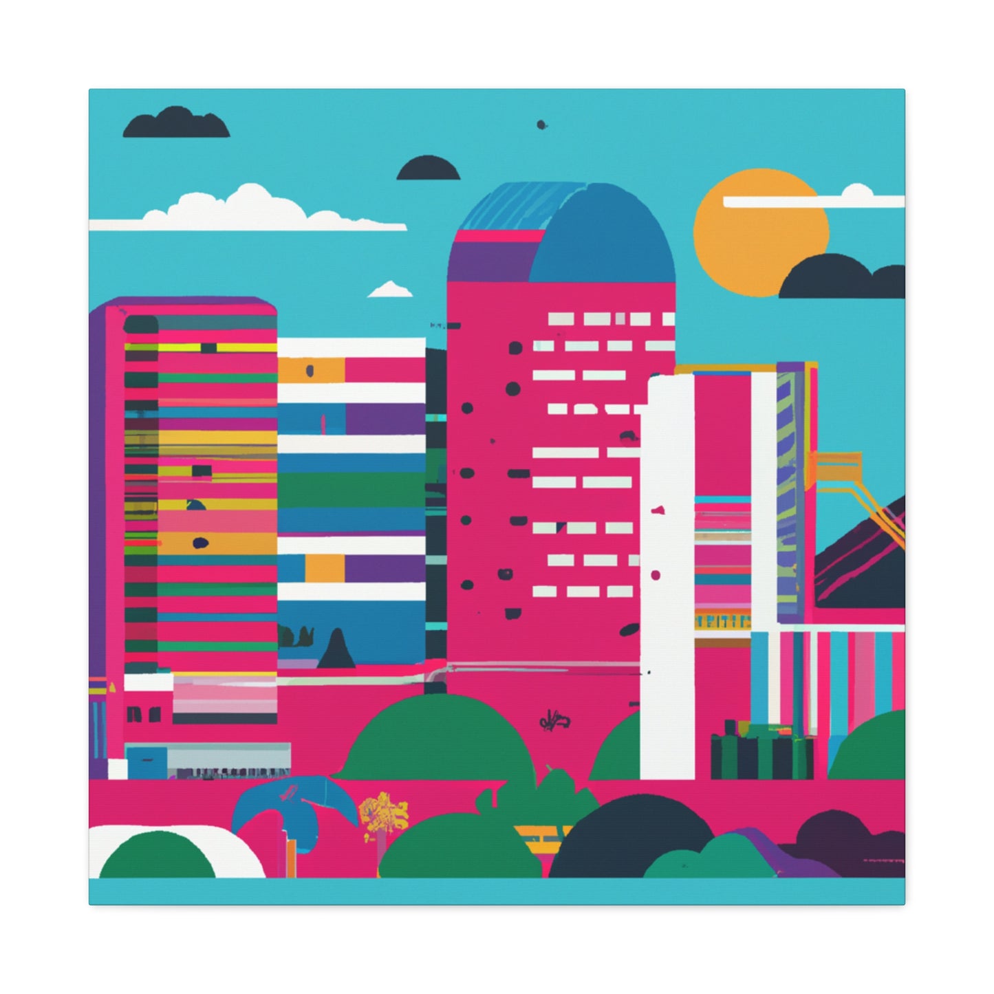 Arriba South America - Canvas