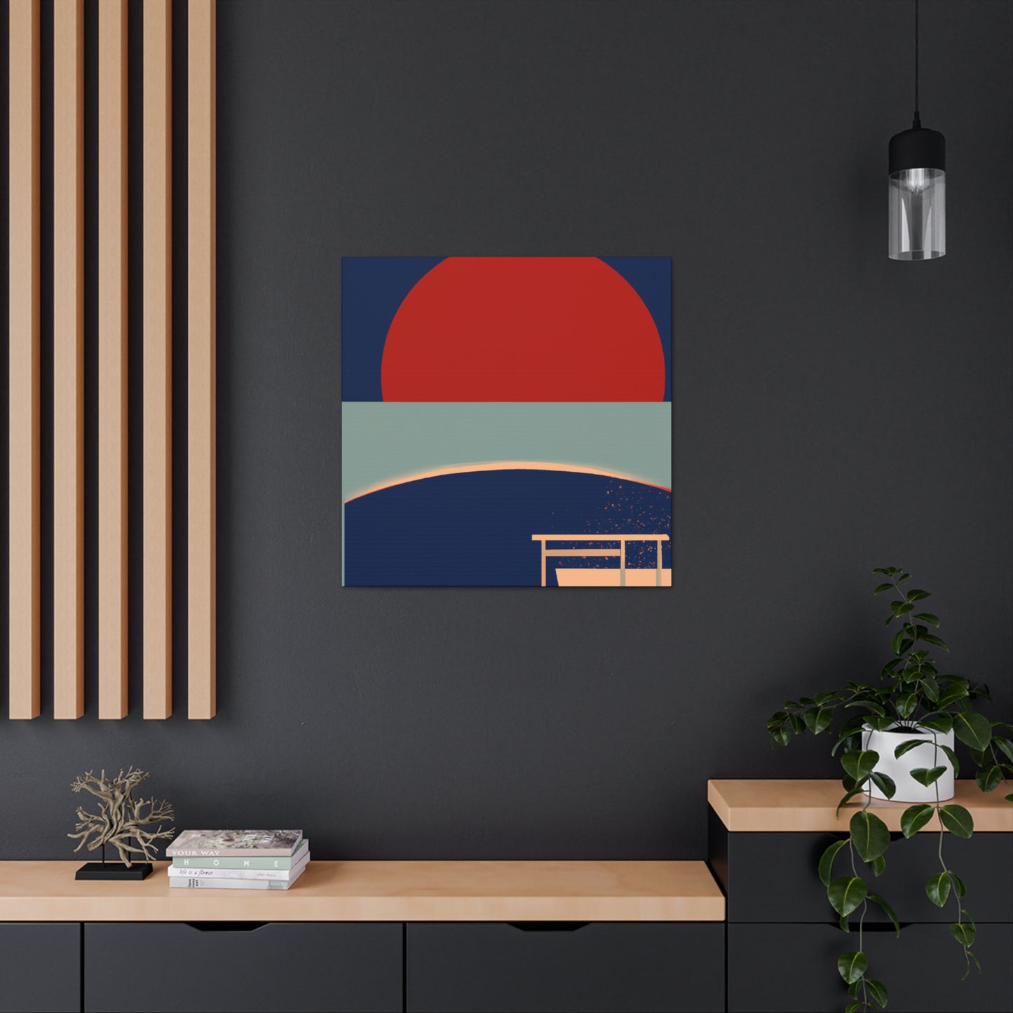 The Bridge - Midcentury Canvas