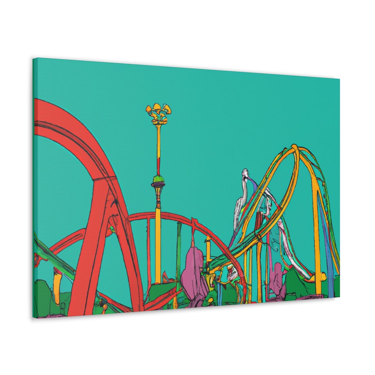 Lush Blooms - Landscape - Canvas