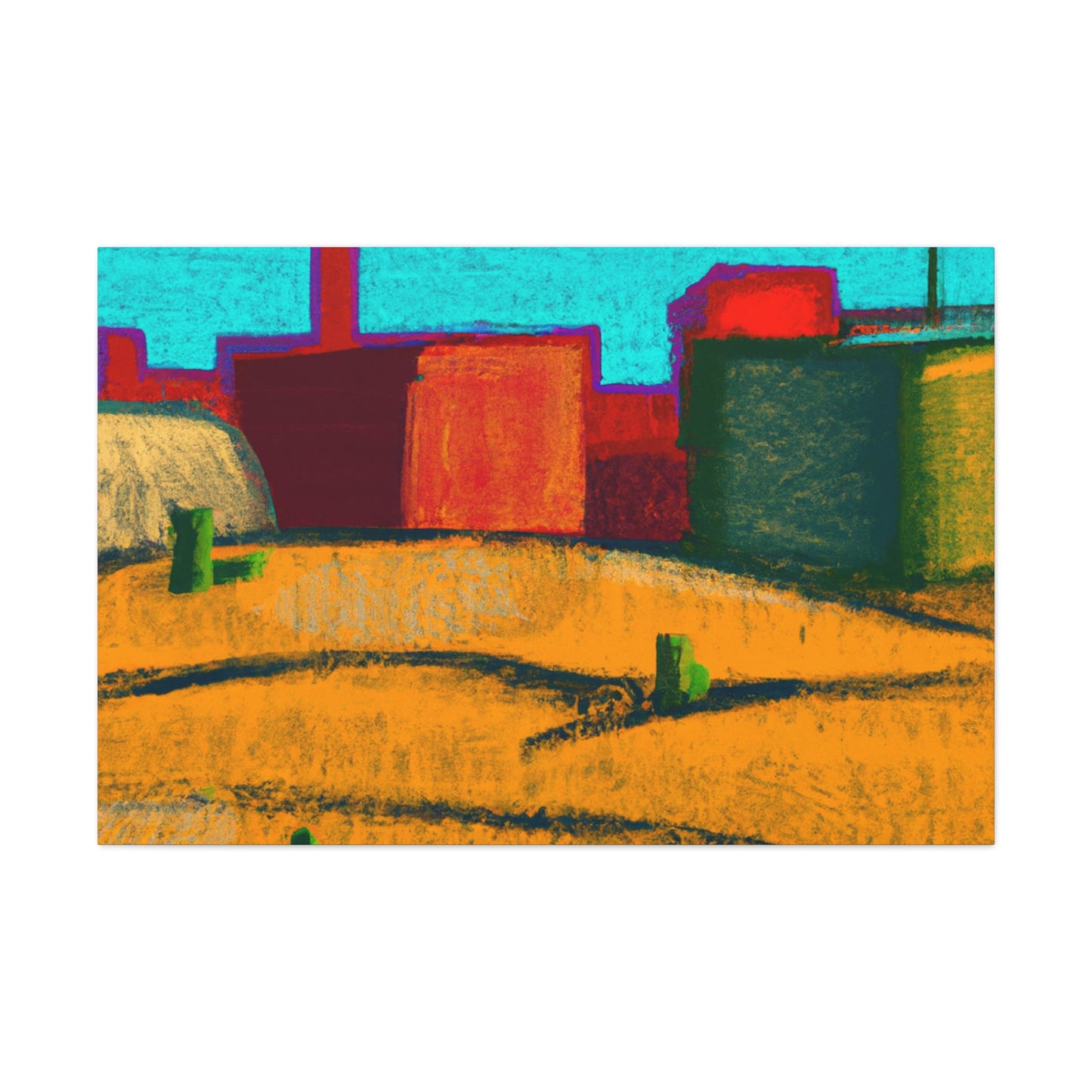 Desert Flame - Architectural - Canvas