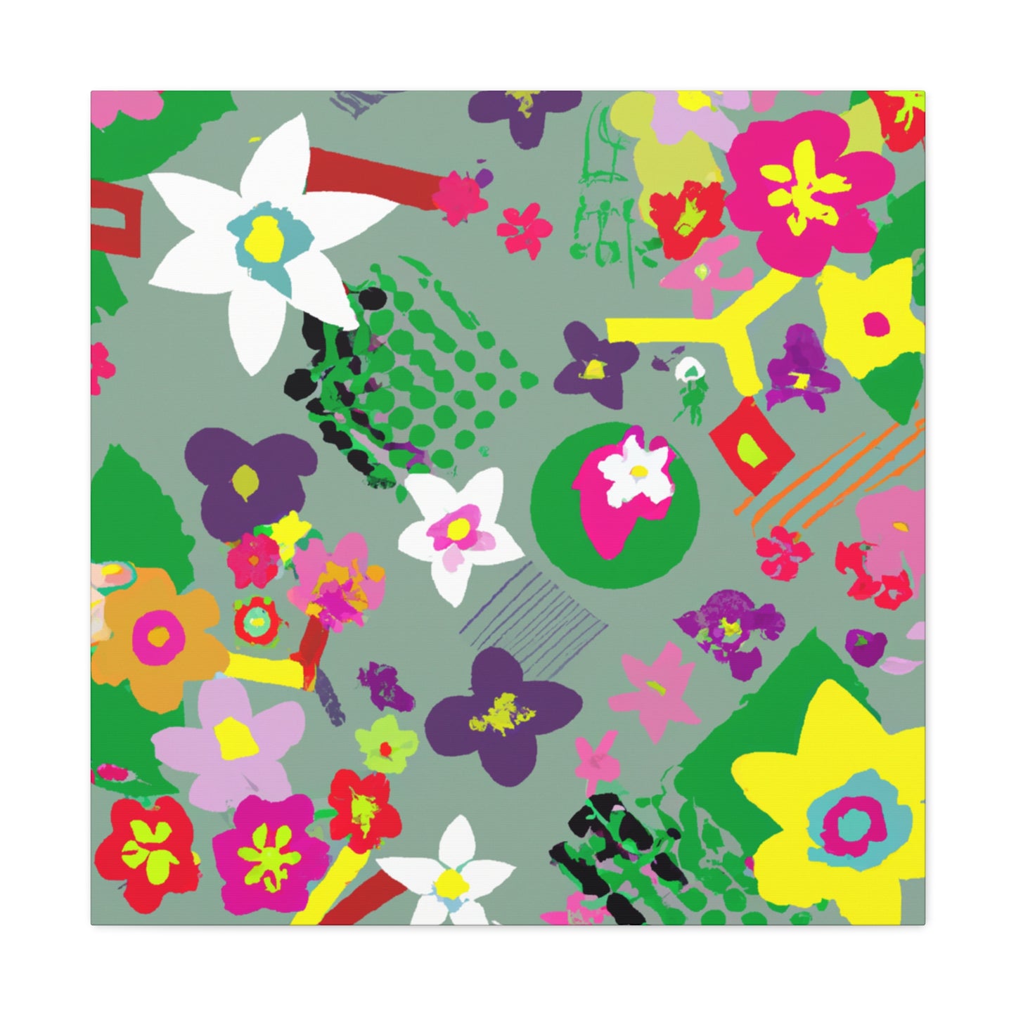 "The Petals of Paradise" - Floral Canvas