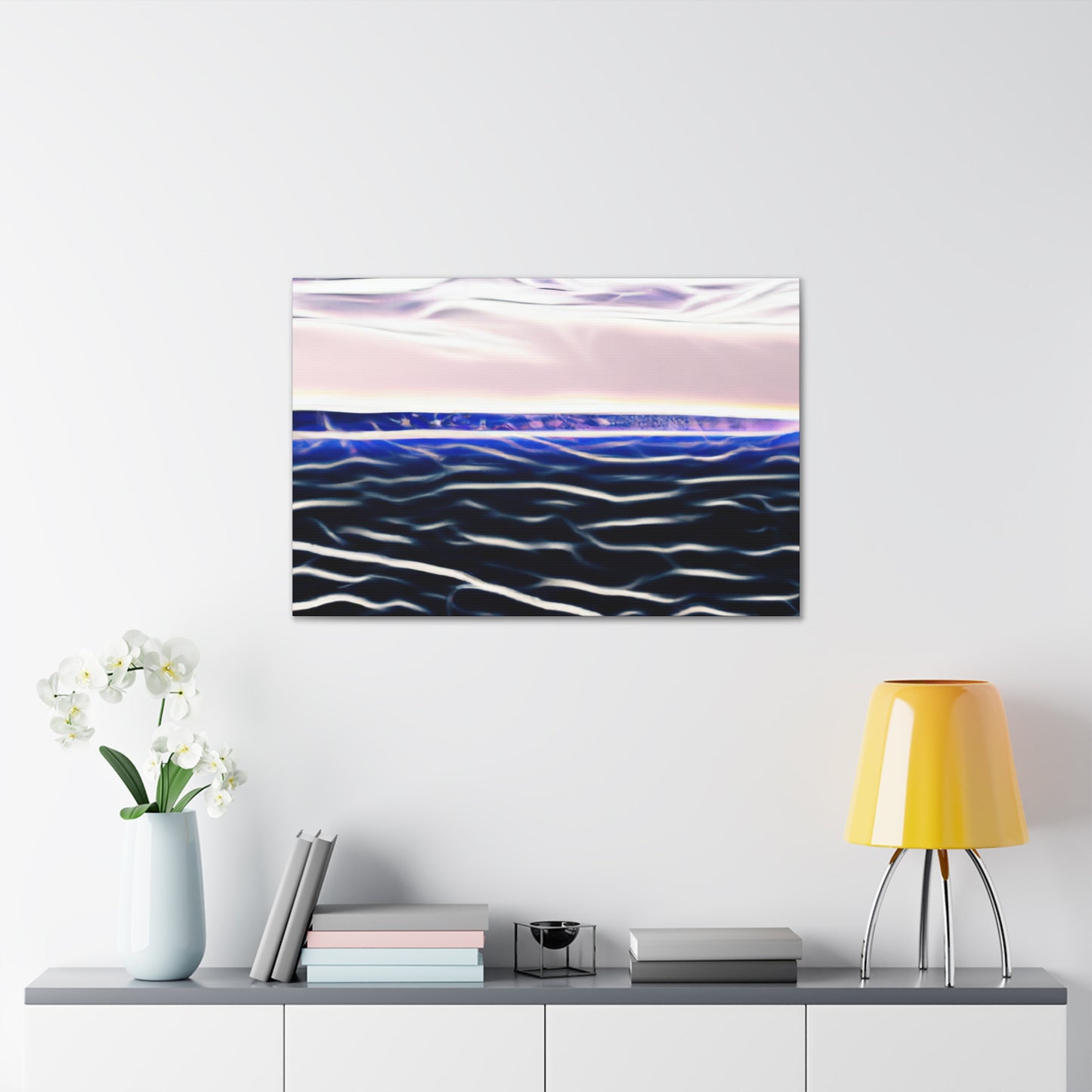 "Flower Power - Vintage Contemporary" - Canvas